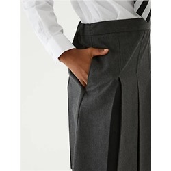 Girls' Plus Fit Permanent Pleats School Skirt (2-18 Yrs)