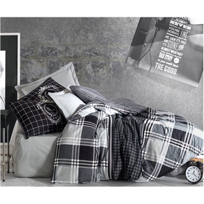Комплект Постельного Белья Евро 2 сп. Ранфорс Masculine Ranforce - cotton box