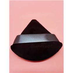 Kristaller Набор спонжей-пуховок в пластиковом контейнере для сухих и кремовых текстур, черный, 6 шт.