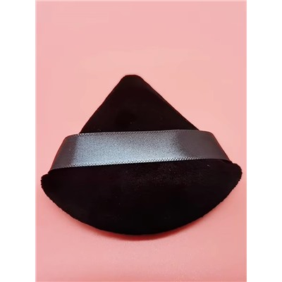 Kristaller Набор спонжей-пуховок в пластиковом контейнере для сухих и кремовых текстур, черный, 6 шт.