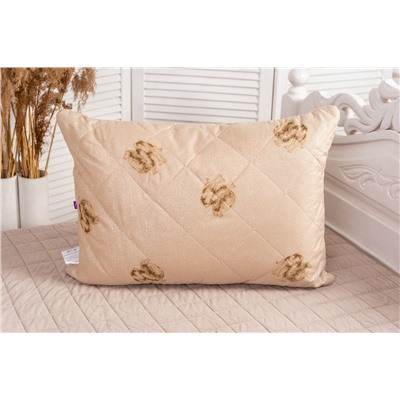 Подушка "Верблюд" тик на молнии лебпух+вербл,стег,лента,сумка(Н)