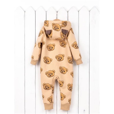 Комбинезон на манжете Baby Boom К391/1-Ф Мишки на бежевом