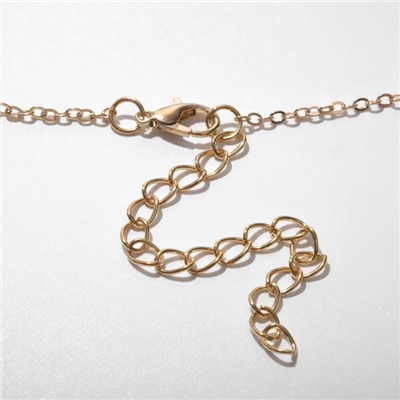 Колье «Перламутр» майя, белое в золоте, 42 см