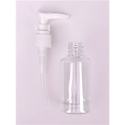 Бутылочка для хранения, с дозатором, 75 мл, белая