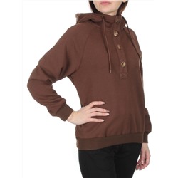 NO26 BROWN Худи женское (90% хлопок, 10% полиэстер)