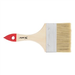 Кисть плоская "Стандарт" 4" (100 мм) натуральная щетина, деревянная ручка MTX