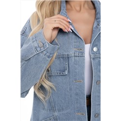 Жакет джинсовый Хлоя (серо-голубая) Б13369-4М