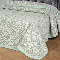 Покрывало жаккардовое Резеда зеленая