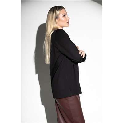 Лонгслив с V- образным вырезом