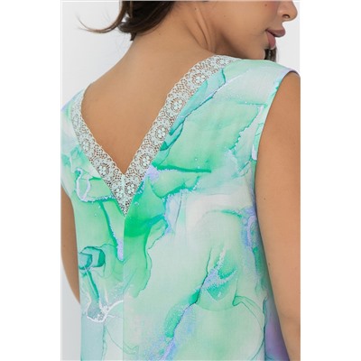 Платье Иниша (зеленое) П14072-4М