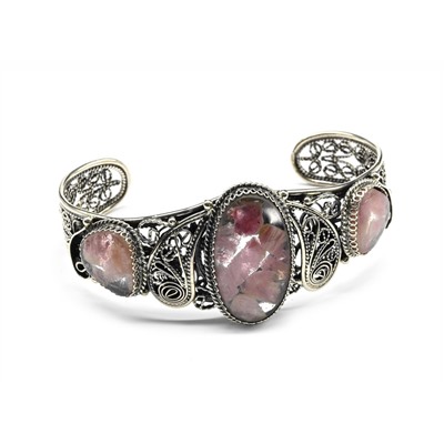 Браслет "Мозаика" из турмалина, 19,5см.