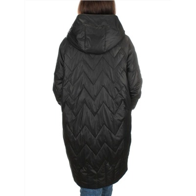 23-110 BLACK Пальто демисезонное женское (100 гр. синтепон)