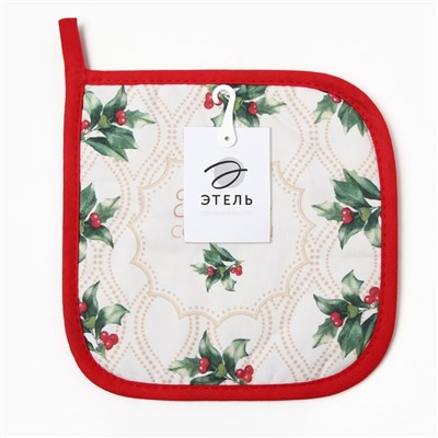 Прихватка Этель Сhristmas melody, саржа, 19×19 см,100% хлопок, ватин 250 г/м²