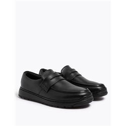 Kids’ Leather Slip On Loafers School shoes (13 Small - 9 Large)
