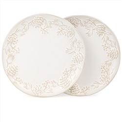 НАБОР ТАРЕЛОК ЗАКУСОЧНЫХ КОЛЛЕКЦИЯ "PINE CONES", 2 ШТ. / 20,7*2,5 СМ