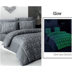 Сатиновое Постельное белье Евро 2 сп. V.I.P Moonlıght SATIN First Choice