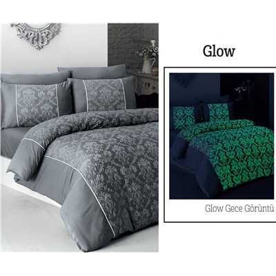 Сатиновое Постельное белье Евро 2 сп. V.I.P Moonlıght SATIN First Choice