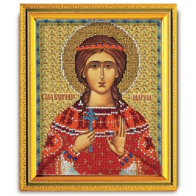 Набор для вышивания бисером Радуга Бисера В-329 Св. Марина, 12*14.5 см
