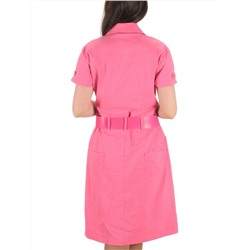 9939 PINK Платье женское (85% хлопок, 10% вискоза, 5% лайкра)