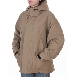 3090 DK. BEIGE Куртка демисезонная женская (100 гр. холлофайбер)