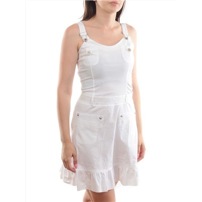 XA-68028 WHITE Сарафан женский (97% хлопок, 3% эластан)