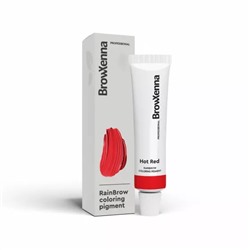 Пигмент для бровей: цвет Ярко-красный (15 мл), RainBrow Coloring Pigment Hot Red, произв. BrowXenna
