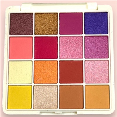 Via Letvass Яркая палетка теней 16 Color тон 1