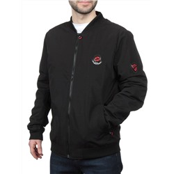 EM25056-2 BLACK Куртка-бомбер мужская демисезонная (100 гр. синтепон)