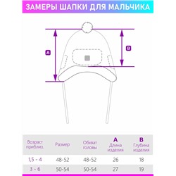 Шапка утепленная для мальчика NIKASTYLE 11з10723 горчичный неви