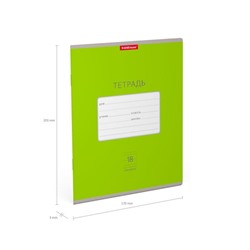 Тетрадь 18 листов в линейку, ErichKrause «Классика Bright», обложка мелованный картон, МИКС