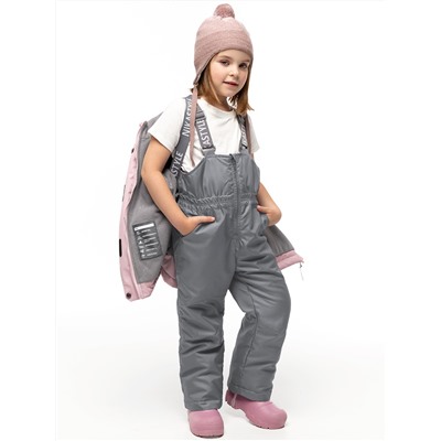 Комплект утеплённый для девочки NIKASTYLE 7м2225 Пудра серый