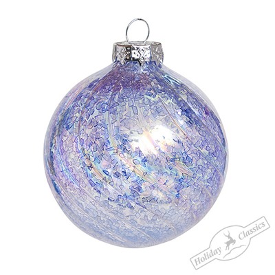 Шар "Лавандовое поле" (стекло) 8 см