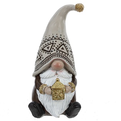 Фигурка декоративная "Гном", L7 W7 H14 см, 2в.