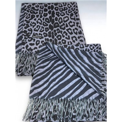 Палантин теплый кашемировый с двусторонним принтом Арт 2322/1