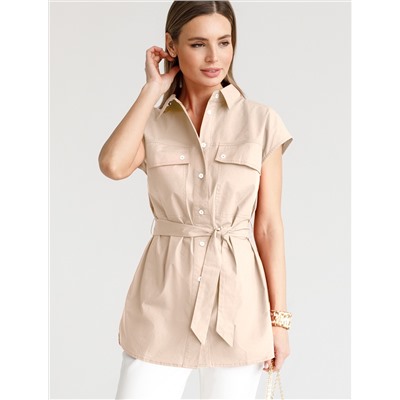 Блузка из легкого хлопкового поплина