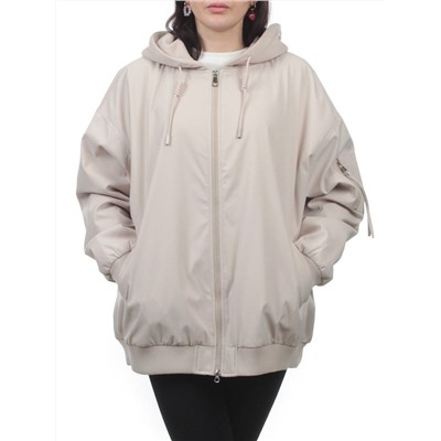 H24-283 LT. BEIGE Куртка демисезонная женская (100 гр. синтепон)