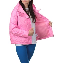 23-026 PINK Куртка оверсайз демисезонная женская (синтепон 100 гр.)