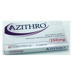 Azithro (азитромицин) 250 мг 6 таблеток