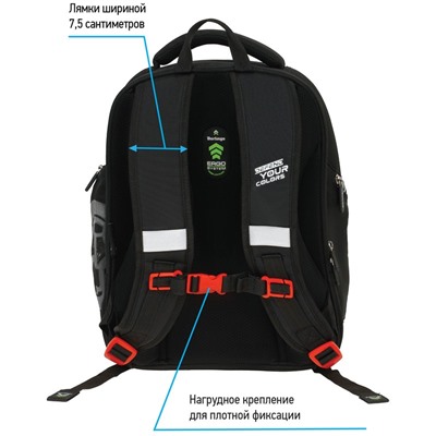 Ранец Berlingo Nova "Lifestyle" 37*28*18см, 2 отделения, 2 кармана, анатомическая спинка