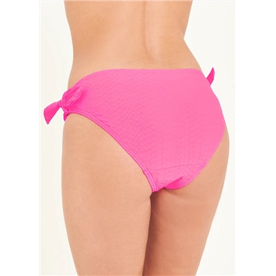 Textured Bow Bikini Bottoms