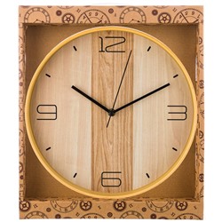 ЧАСЫ НАСТЕННЫЕ КВАРЦЕВЫЕ "КЛЕН ТАНЗАУ" ДИАМЕТР=30 СМ. ДИАМЕТР ЦИФЕРБЛАТА=29 СМ. (КОР=6ШТ.)