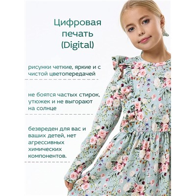 Детское платье "Красотка" / Цветы на ментоле