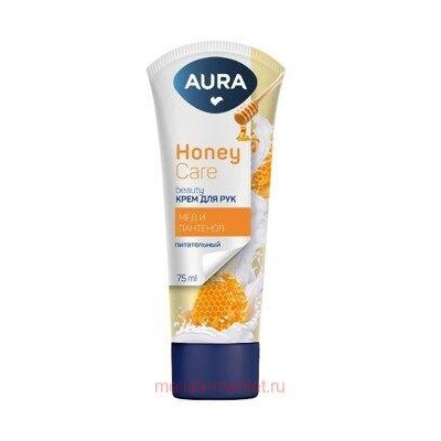 AURA Крем для рук питатательный с Д-пантенолом и экстрактом мёда Beauty 75 мл