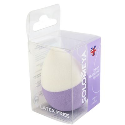 SOLOMEYA Спонж для макияжа Капля VIOLA & CREAM (кор)