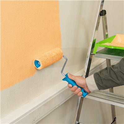 Валик сменный для внутренних работ синтетический, 180 мм, ворс 12 мм, D 48 мм, D ручки 8 мм, полиакрил Matrix