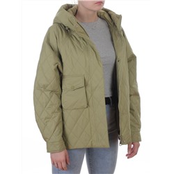 9606 LT. GREEN Куртка стеганная демисезонная женская (100 гр. холлофайбер)