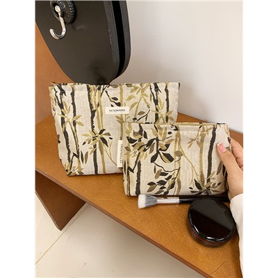Cosmetic bag, cloth, organizer bag, small clutch bag, wallet, shoulder bag with zipper