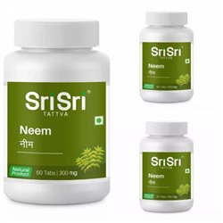 Набор Ним (3 x 60 таб, 300 мг), Neem Set, произв. Sri Sri Tattva