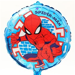 Шар фольгированный круг "Spider-man", Человек-паук