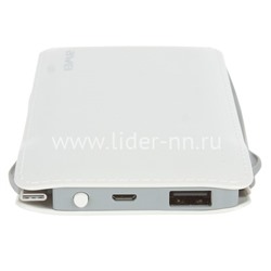 Портативное ЗУ (Power Bank) 10000mAh (AWEI P51K) USB/Micro/ip5/Type-C (белый)